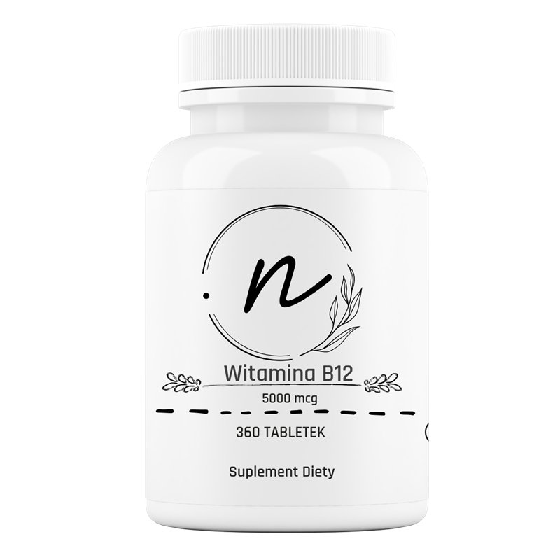 NaturePro, Witamina B12 Metylokobalamina 5000 mcg, 360 tabl.