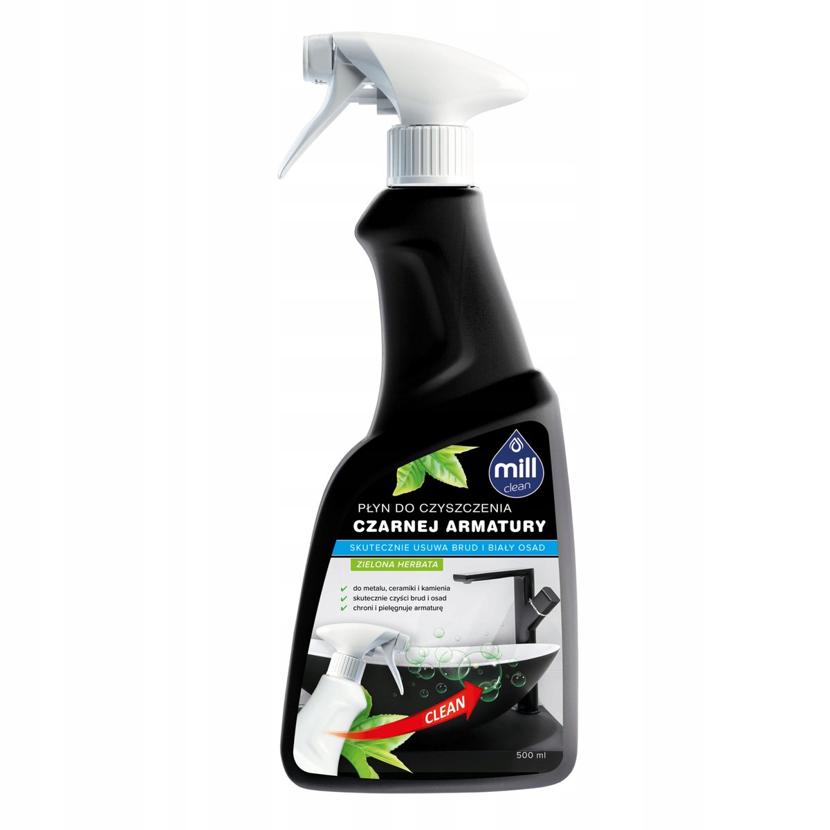 Płyn Mill Clean Do Czyszczenia Czarnej Armatury 500Ml