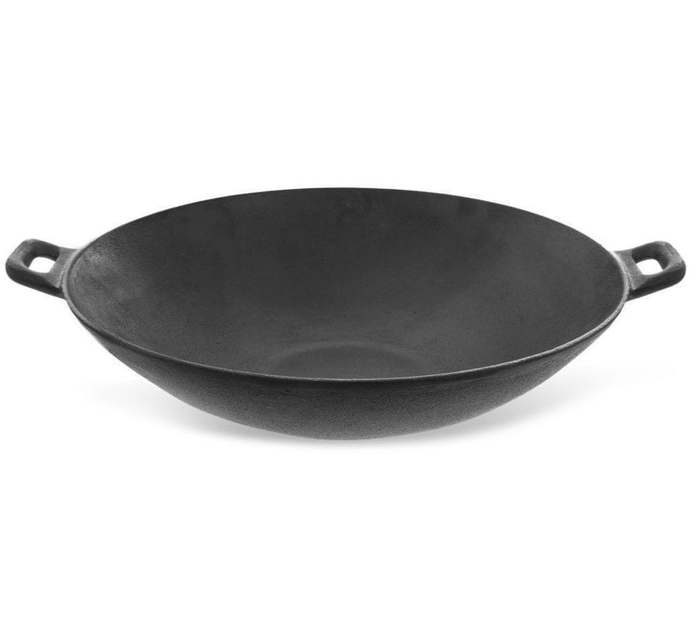 WOK Żeliwny Odlew Patelnia 31cm INDUKCJA GAZ