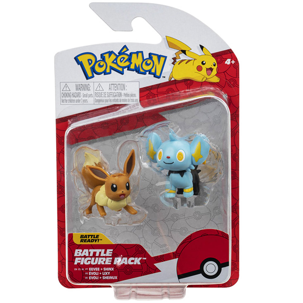 Pokemon, Zestaw figurek Pokemon: Shinx & Eevee W13, Battle Figure!