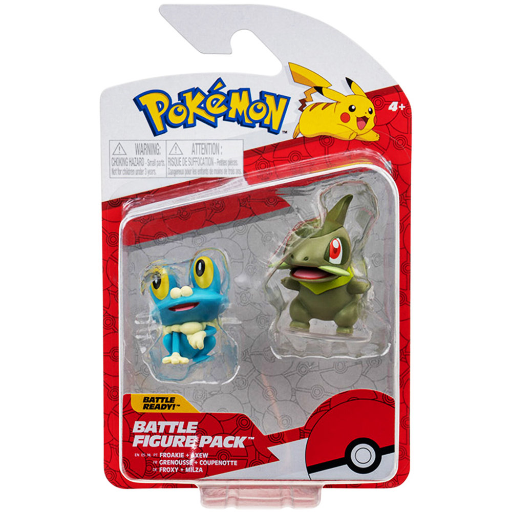 Pokemon, Zestaw figurek Pokemon: Axew & Froakie W13, Battle Figure!