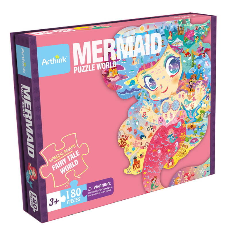 Pierwsze Puzzle Edukacyjne -Duże - Syrenka - Bajka