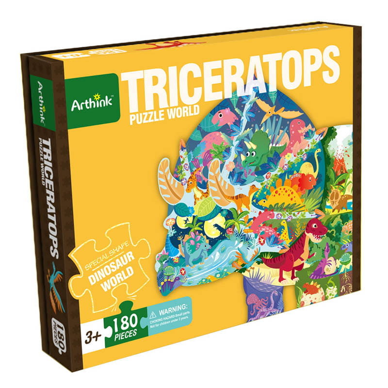 Pierwsze Puzzle Duże Edukacyjne - Triceratops - Dinozaur