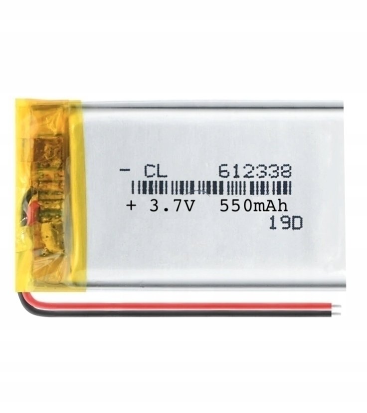 Akumulator Li-Poly 550Mah 3.7V 612338