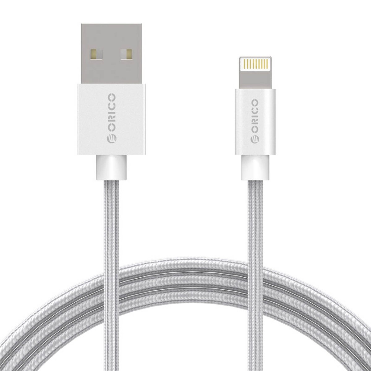 ORICO Kabel przewód Usb Lightening 1m srebrny 2-3A