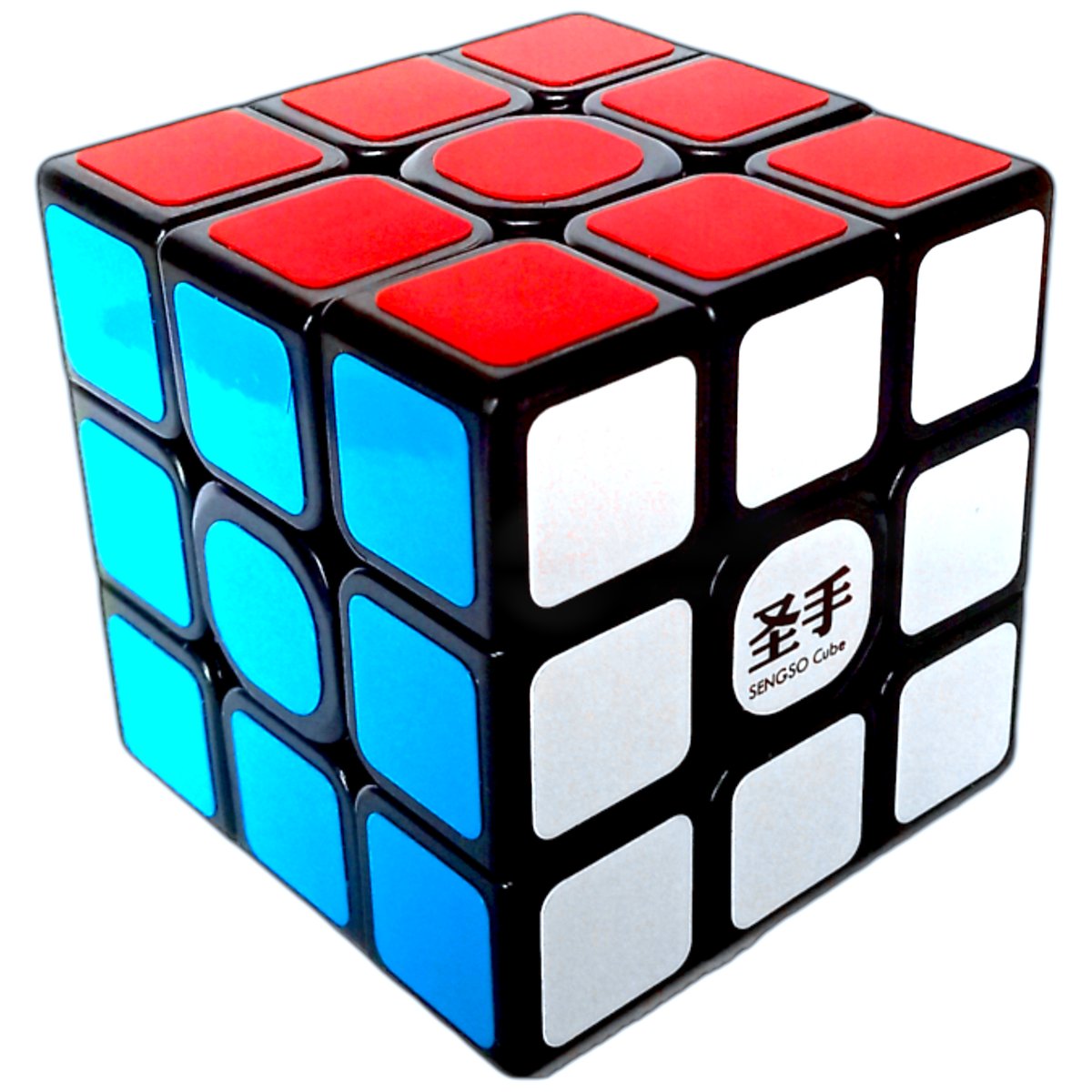 Nowa Profesjonalnie Wyregulowana Kostka 3X3X3 Shengshou Legend S + Podstawka Rubika + Super Brelok 3D