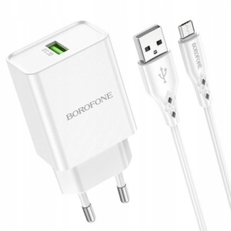 Borofone BN5 Sunlight USB QC 3.0 18W + kabel microUSB