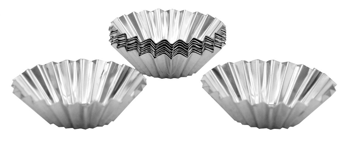Foremki Na Babeczki Muffinki 10 szt 45 mm Metalowe
