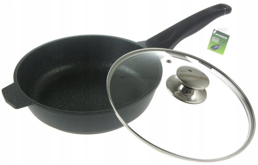 Patelnia Głęboka Marmurowa 24cm Indukcja Gaz 1237