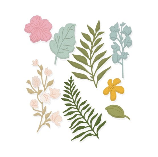 Wykrojnik Dpcraft Sizzix Kwiaty I Liście  Jcma-141