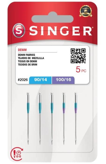 Igła SINGER N2026S - 14/90-16/100 blst 5szt jeans