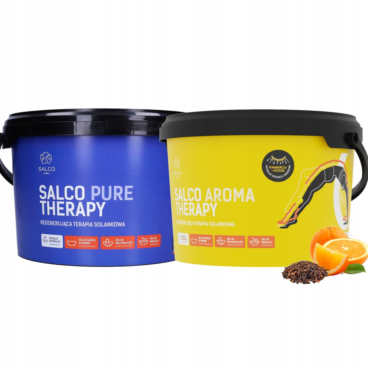 Salco Sport Therapy Aroma, Zestaw Soli Do Kąpieli, 2X3Kg