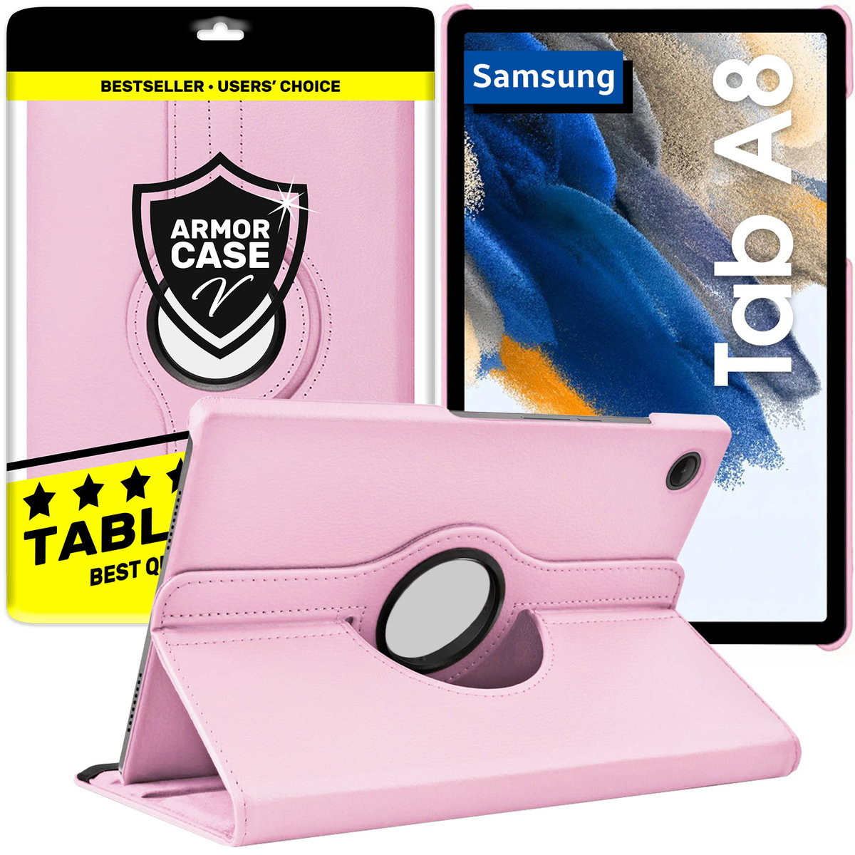 Etui do Samsung Galaxy Tab A8 10.5 SM-X200 SM-X205 | różowy