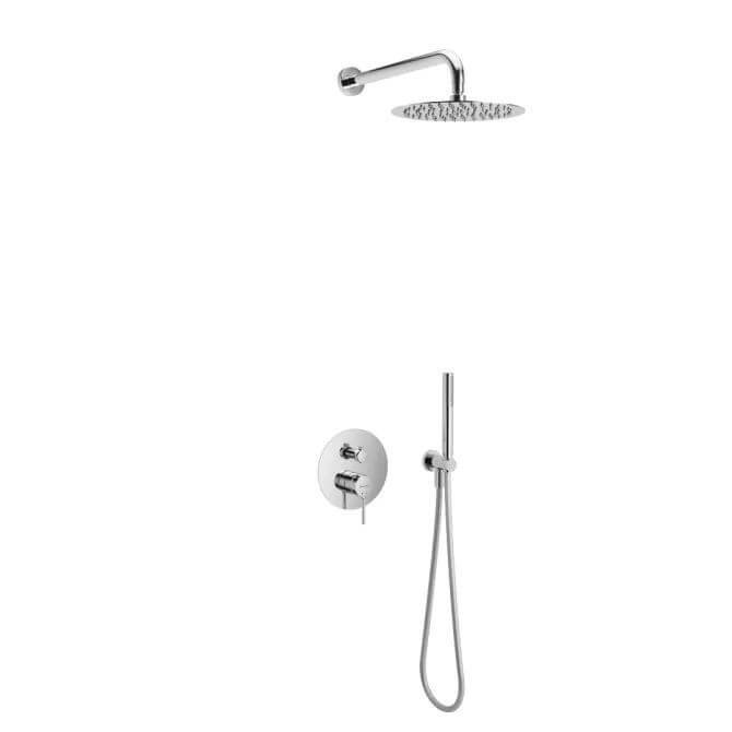 Excellent Pi zestaw prysznicowy podtynkowy z deszczownicą chrom AREX.SET.1247CR
