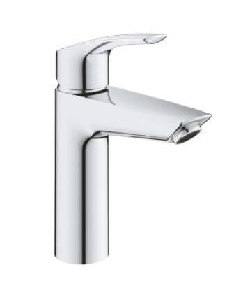 Eurosmart Jednouchwytowa bateria umywalkowa, Rozmiar M, chrom, ogranicznik przepływu 5,7 l/min., głowica ceramiczna 28mm, bez zestawu odpływowego,