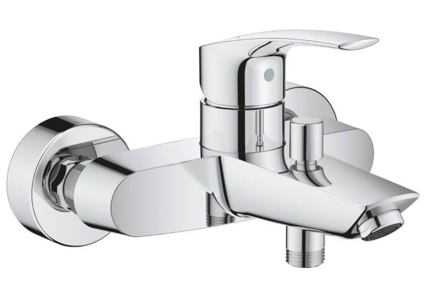 Eurosmart Jednouchwytowa bateria wannowa, chrom
