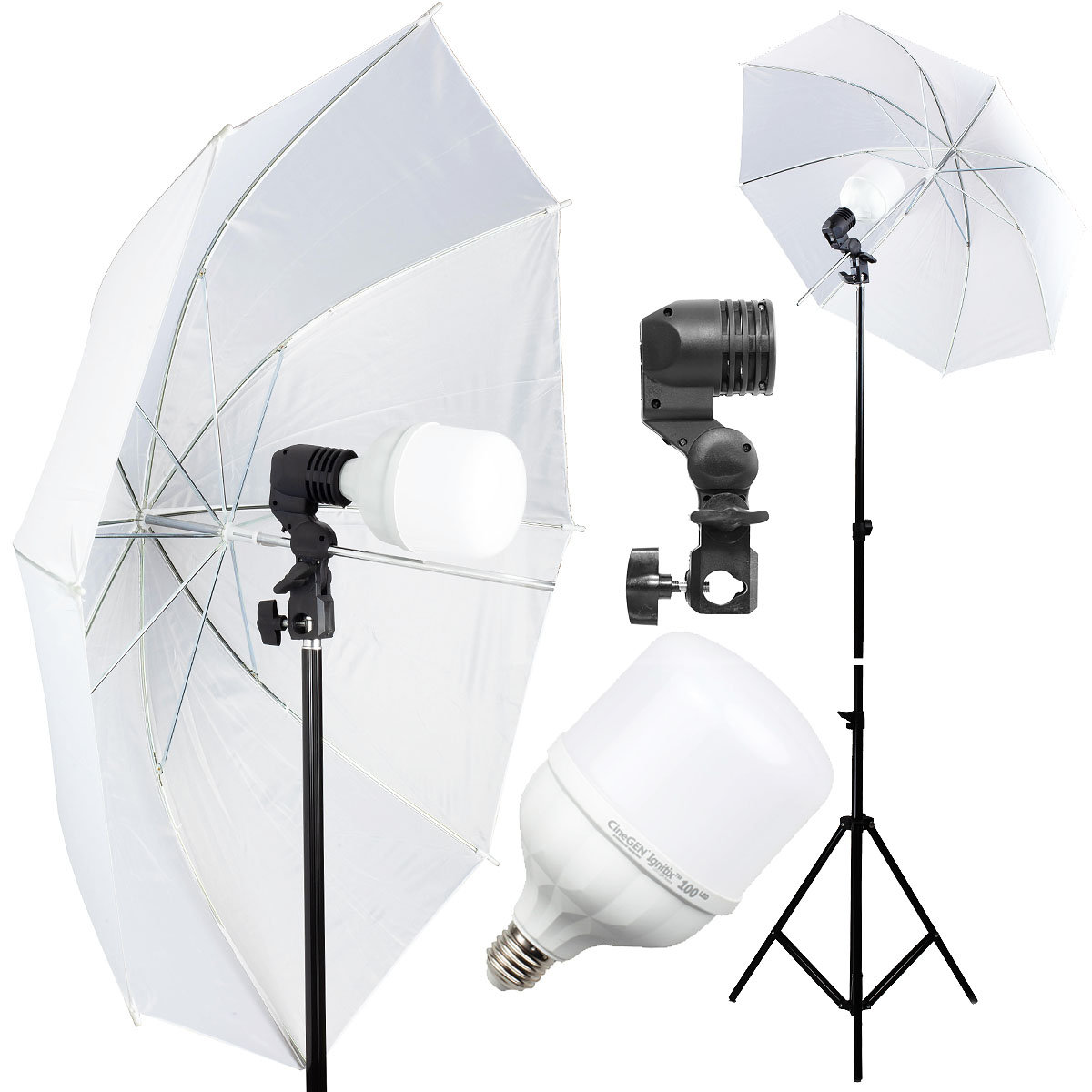 Lumifi  studyjna 100 LED z parasolką 84cm