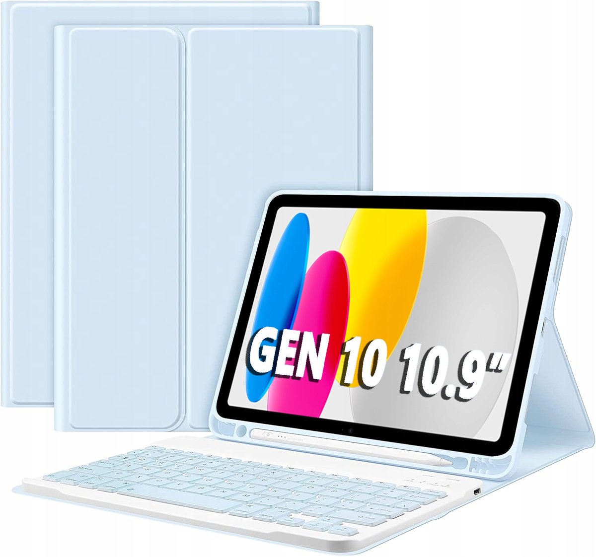 Etui Klawiatura Apple Ipad 10.9 Gen 10 2022 A2696 | Niebieski