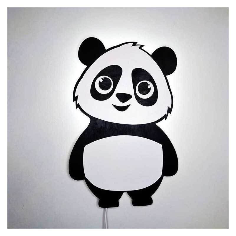 Lampka Panda Led Rozmiar Xl/Drevniane.Pl