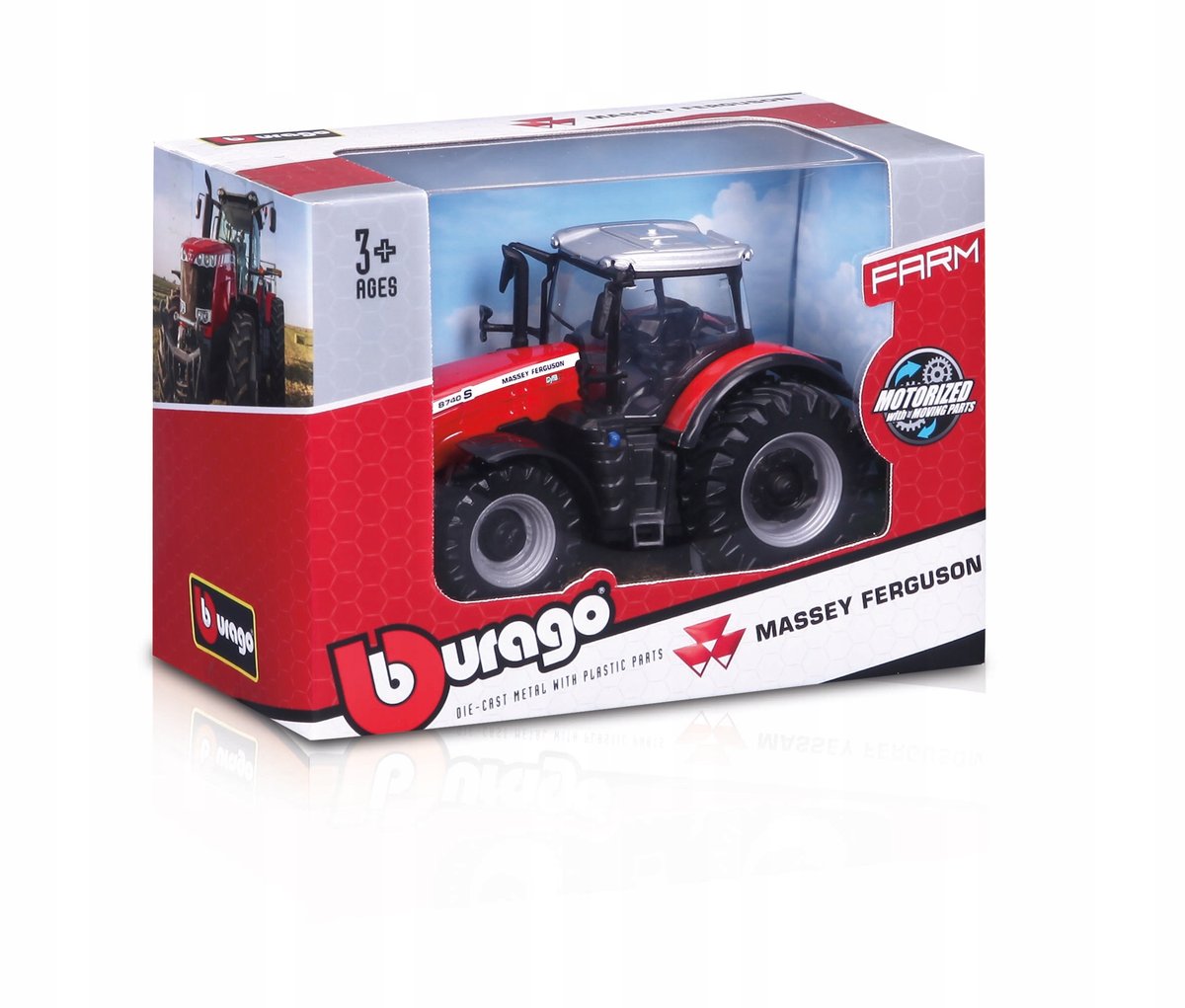 Traktor Massey Ferguson 8740S Ciągnik Bburago