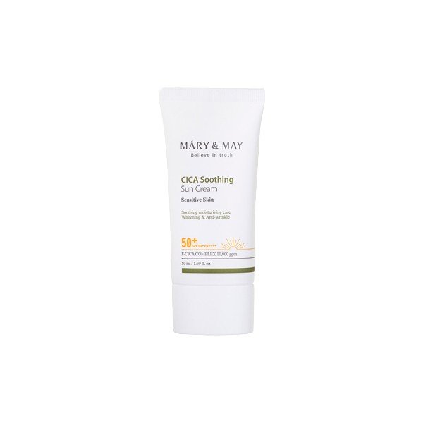 Mary&May, CICA Soothing Sun Cream SPF50+ PA++++, 50ml