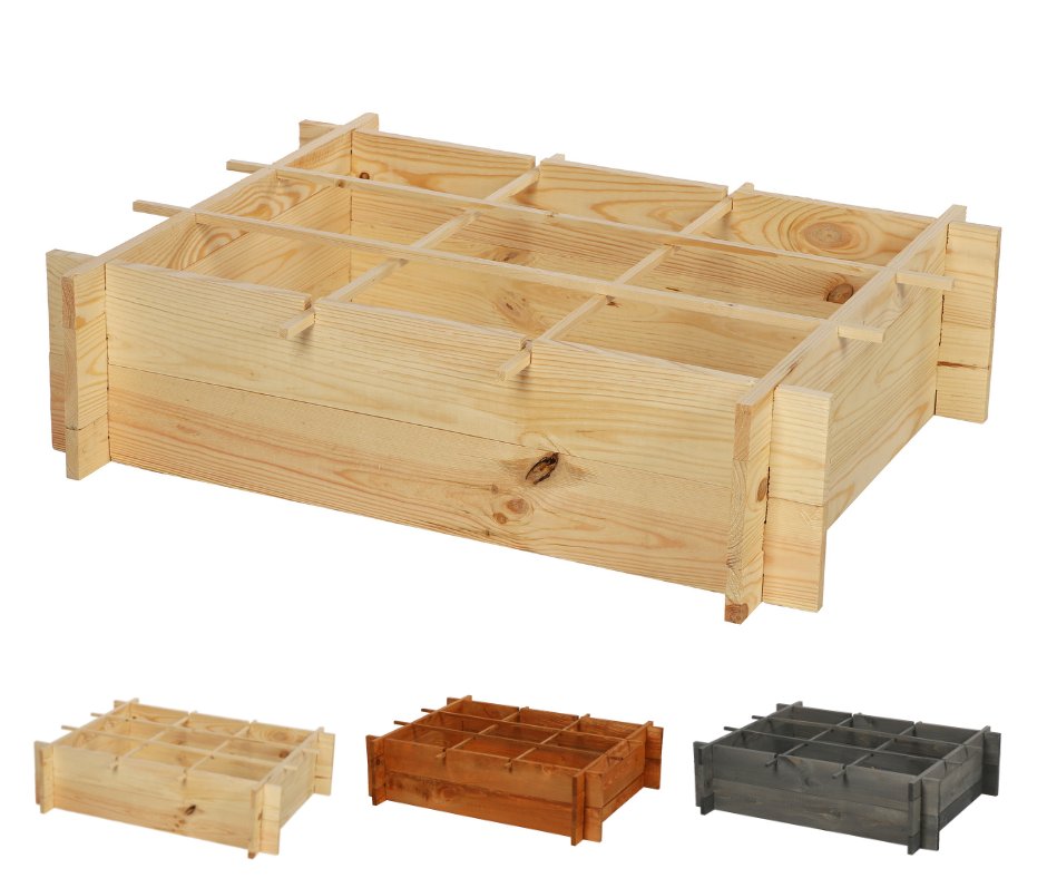 Drewniana grządka ogrodowa podwyższana Warzywnik ZP05 60x78 cm Naturalna / Wamar-Sosenka