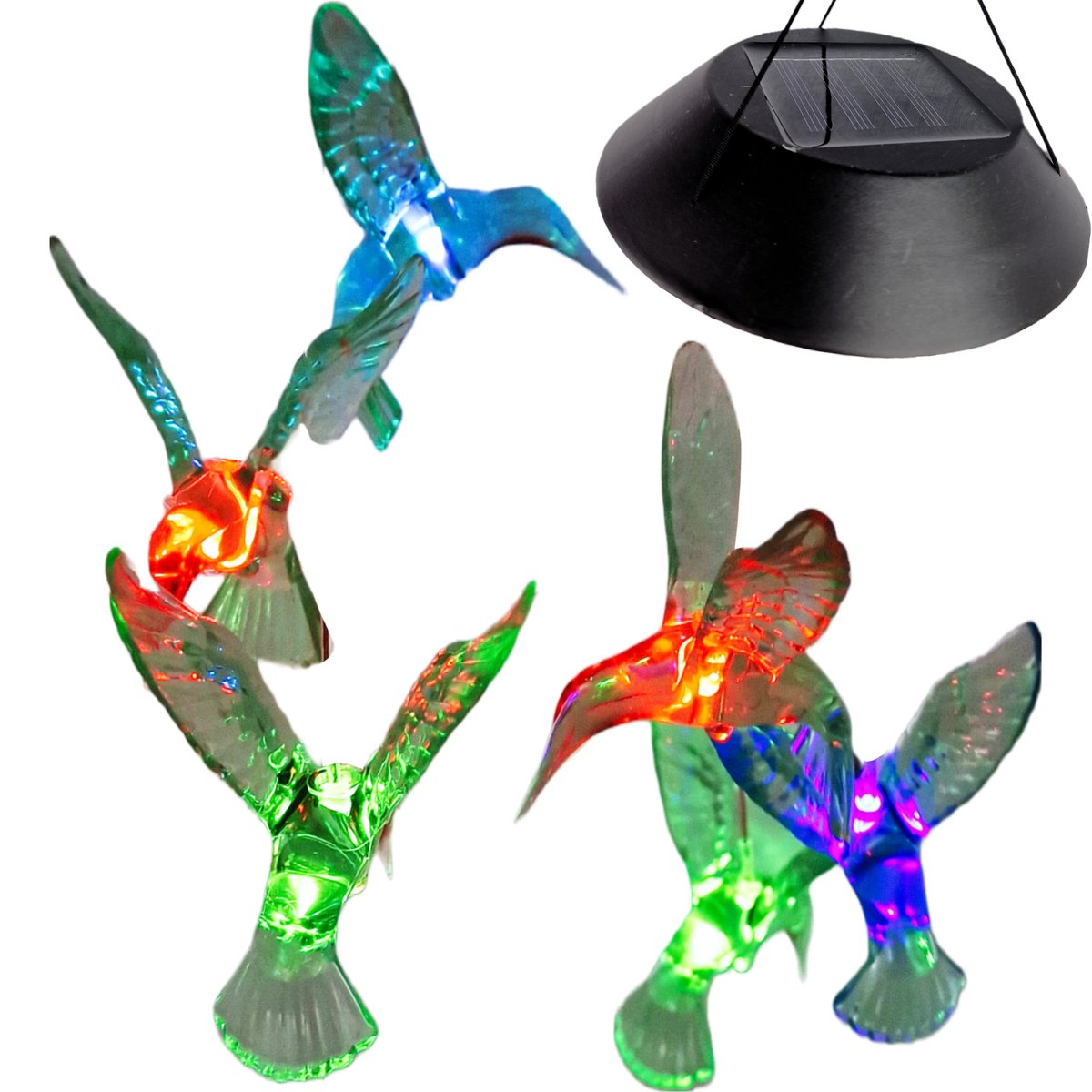 Lampki Girlanda Led Kolibry Solarne Do Ogrodu
