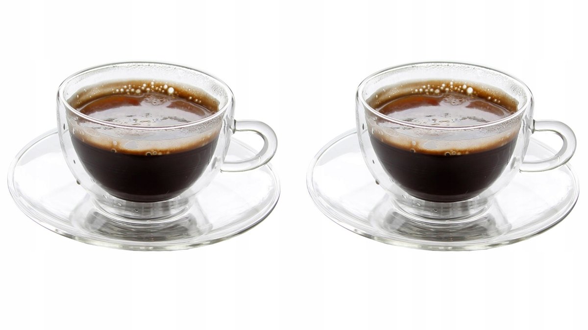 2X Filiżanki Termiczne 250ml Do Kawy Herbaty
