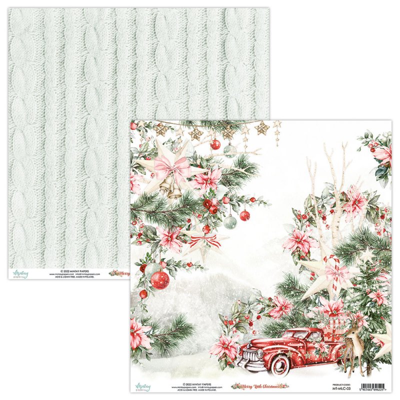 Papier Mintay Papers - MERRY LITTLE CHRISTMAS 03 30x30