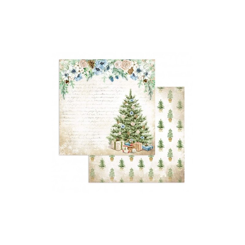 Papier Stamperia Cozy Winter  - CHOINKA - 30x30
