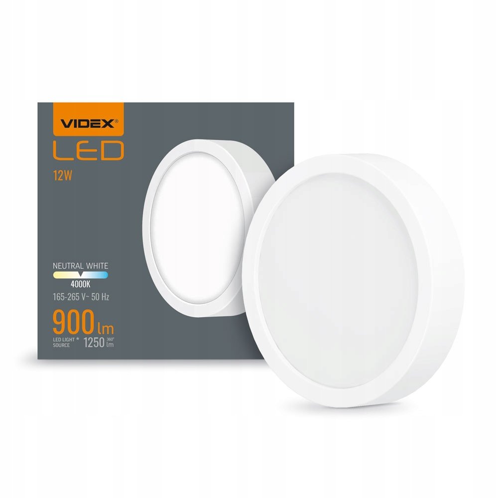 Oprawa LED typu DOWNLIGHT DLRS 12W - Neutralny Bia
