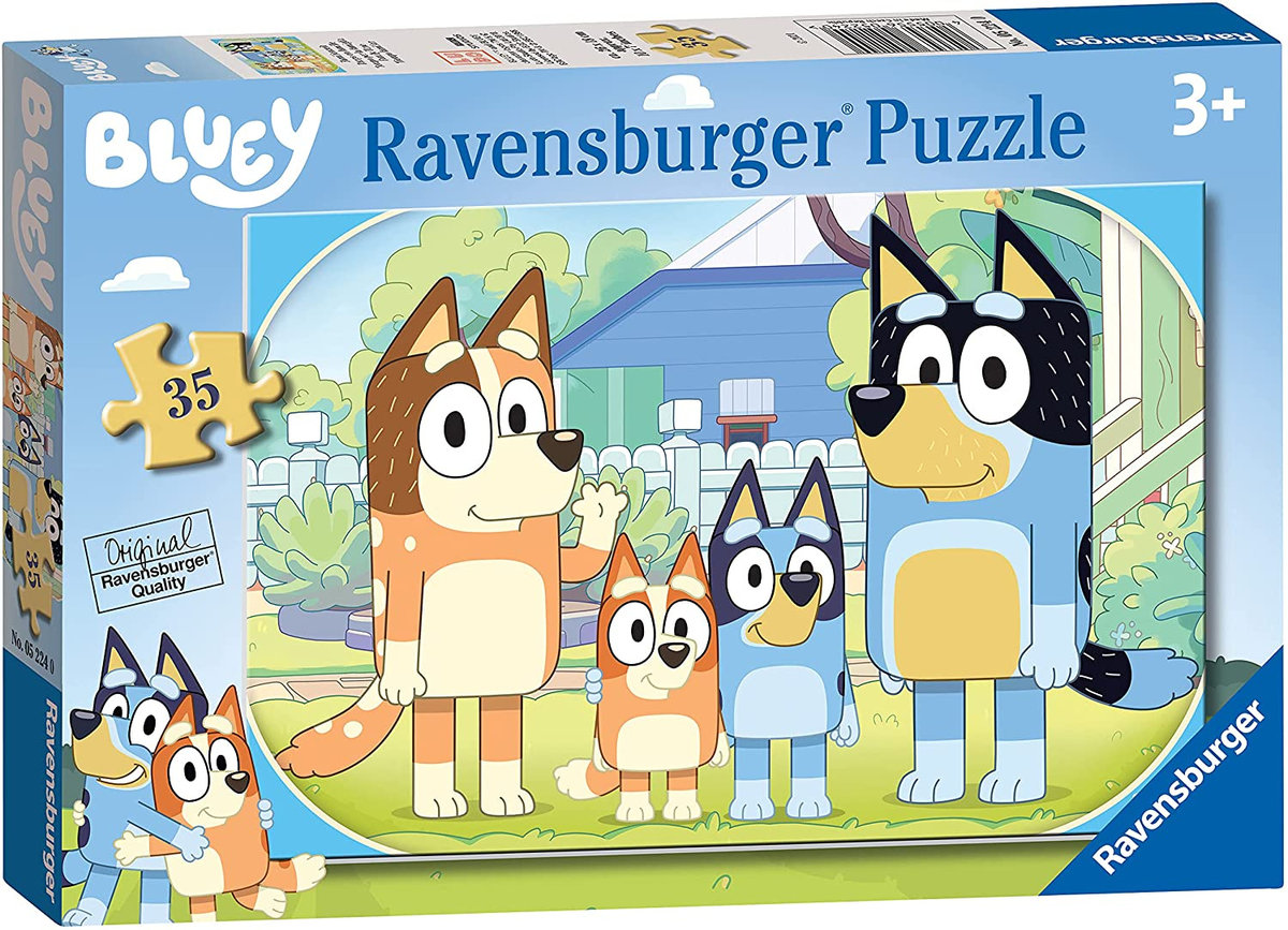 Bluey, Bajkowe Puzzle Dla Dzieci, 35 Elementów, Ravensburger