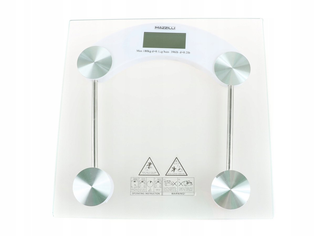 Waga Łazienkowa Elektroniczna Szkło Płaska 1519