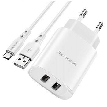 Borofone BN2 Super 2xUSB + kabel USB-C