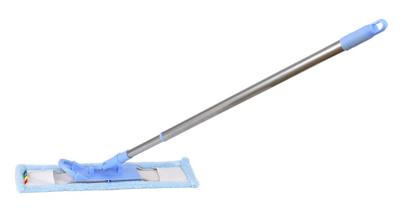 Koko Home - Mop Płaski Kij Teleskopowy - Microfibra + Niebieski - 120 Cm
