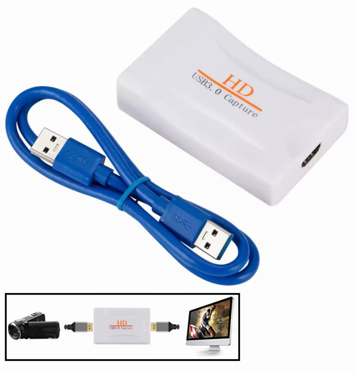 Hdmi Grabber Pod Usb 3.0 1080P Full Hd Capture