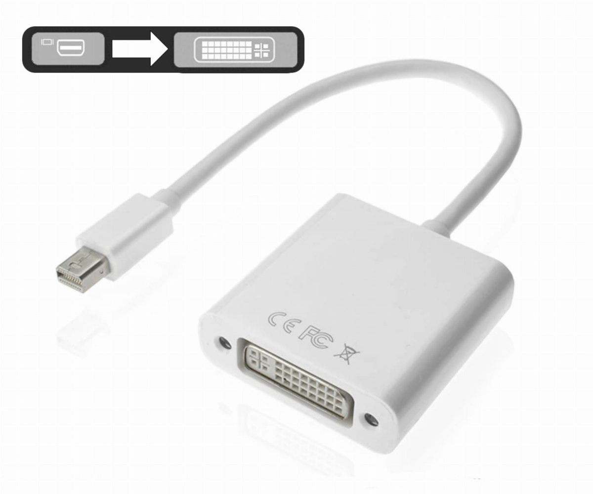 Adapter miniDP Displayport thunderbolt na DVI-I