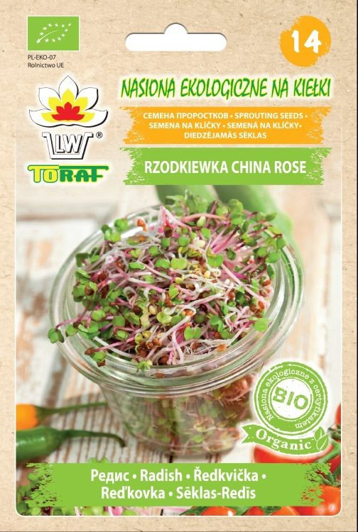 Toraf Kiełki BIO - Rzodkiewka China Rose 20 g Nas000348