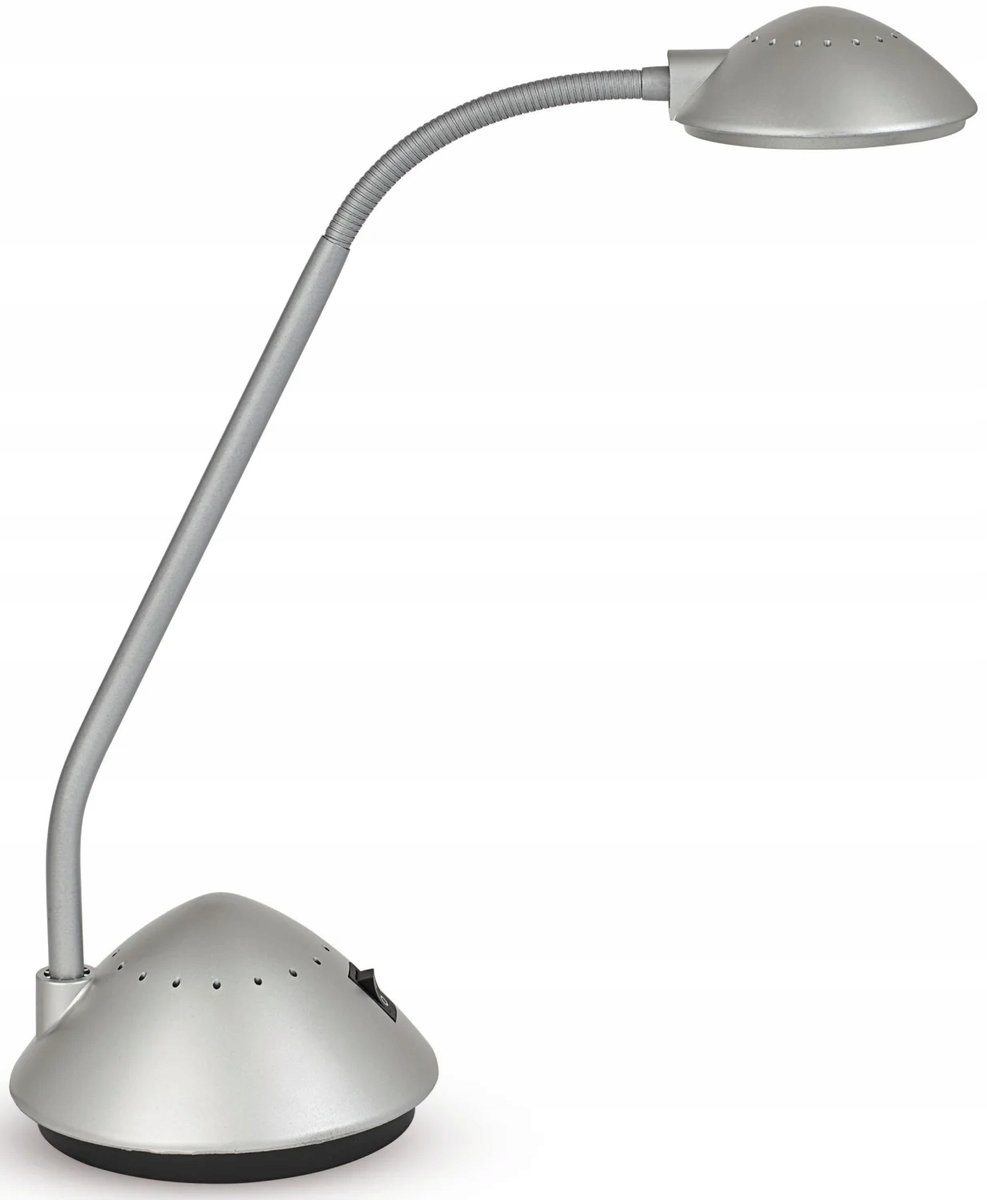 MAUL Lampka biurkowa LED MAULarc, srebrna