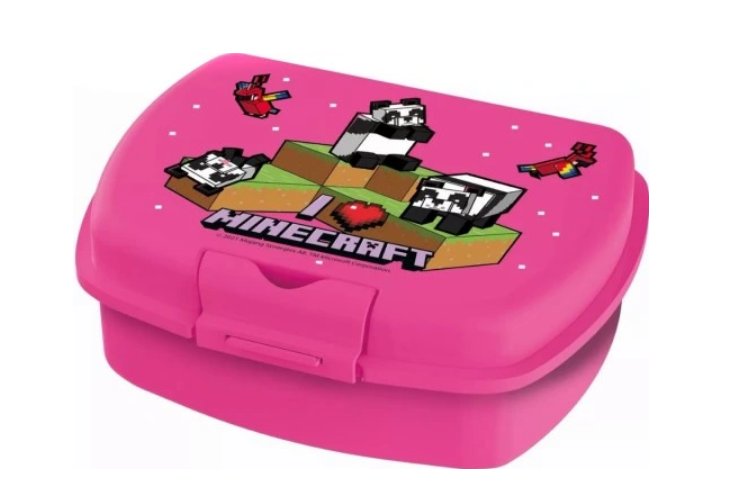 Sniadaniowka Rozowa Minecraft Dziewczynka