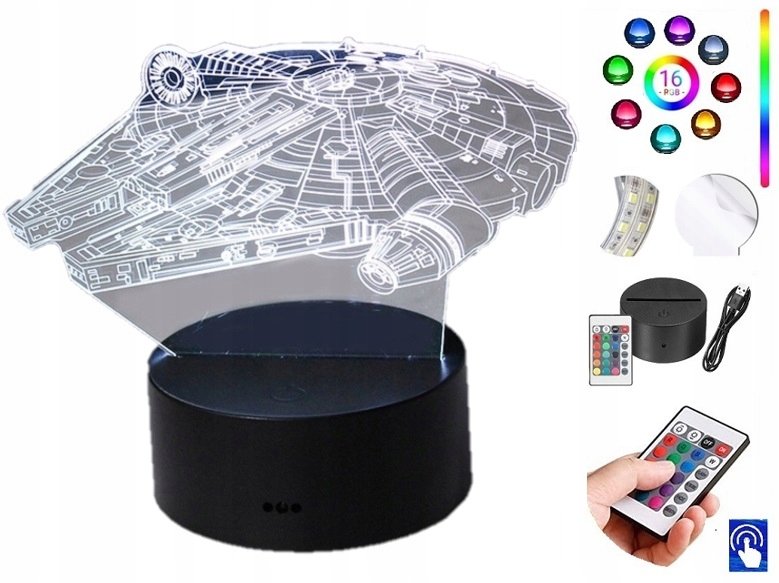 Lampka na biurko Sokół Millennium 16 LED PLEXIDO