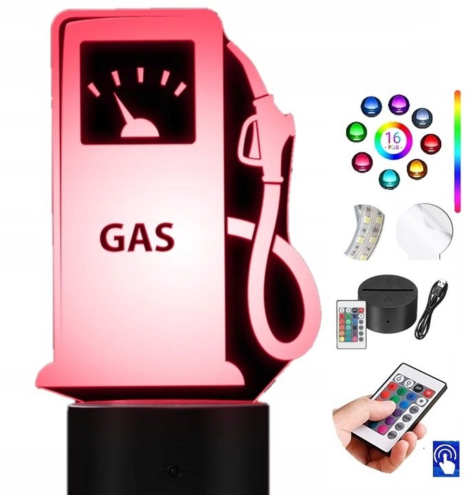 Lampka na biurko Stacja Paliwowa 16kol LED PLEXIDO