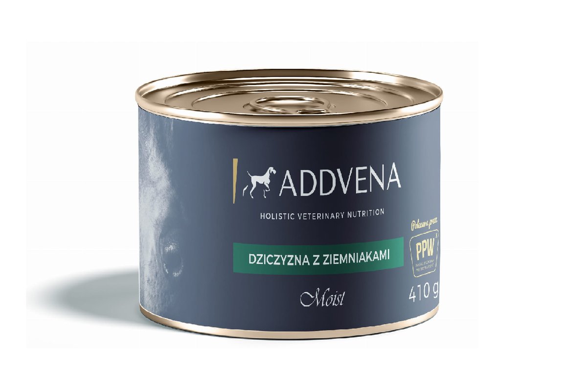 ADDVENA Addvena Moist Dziczyzna z ziemniakami karma mokra dla psów 410g 5906395581511