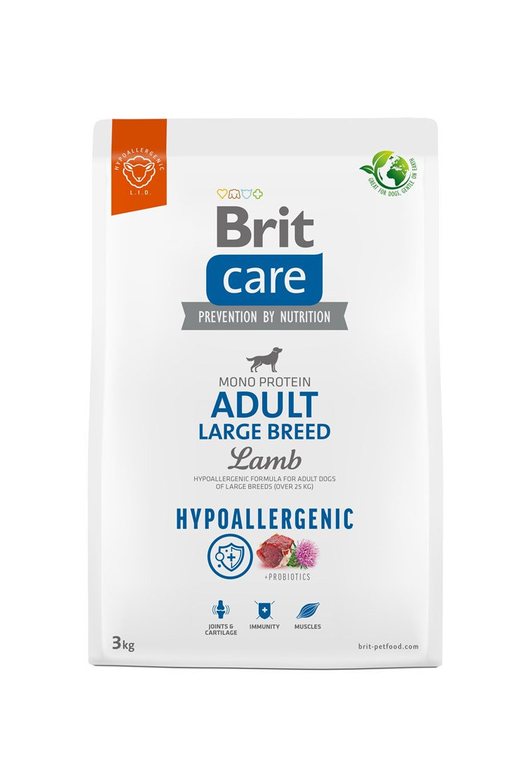 Brit Care Dog Hypoallergenic Adult Large Breeds 3 kg Lamb