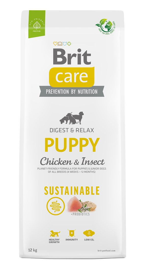 Brit Care Dog Sustainable Puppy 12 kg Chicken&Insects 