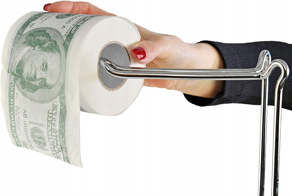 Papier Toaletowy Dolar Dolary Banknoty Śmieszny