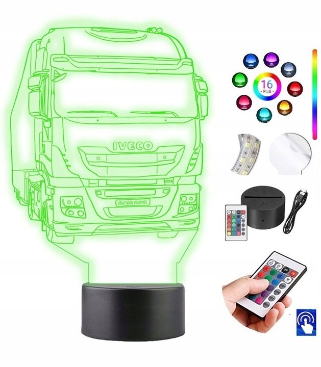 Lampka na biurko IVECO Tir Ciężarówka LED PLEXIDO