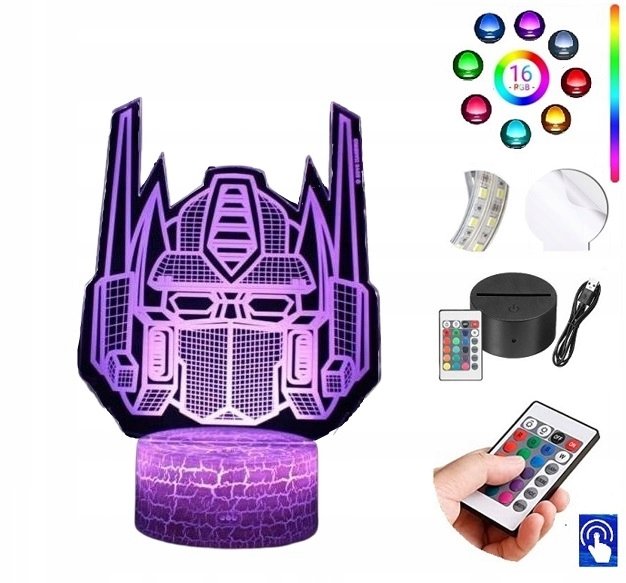 Lampka na biurko Transformers 16kol LED PLEXIDO