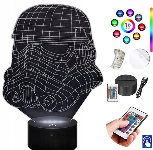 Lampka na biurko Szturmowiec Star Wars LED PLEXIDO