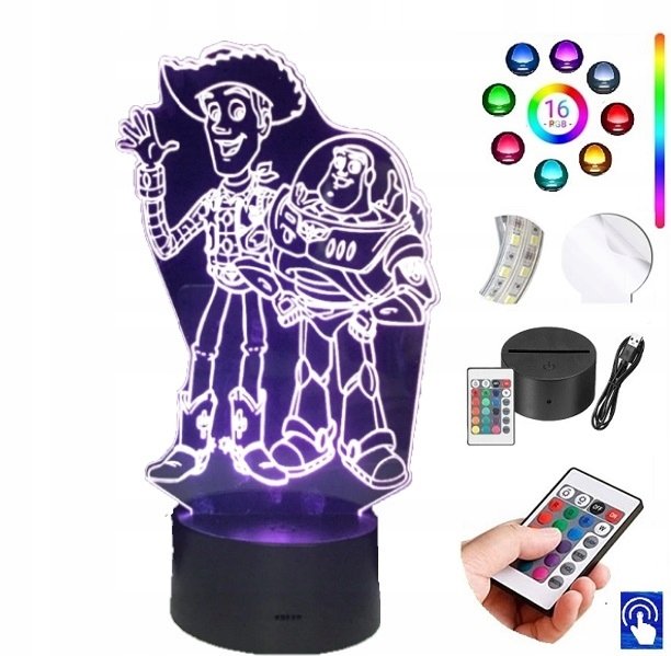 Lampka na biurko Toy Story Buzz 16kol LED PLEXIDO